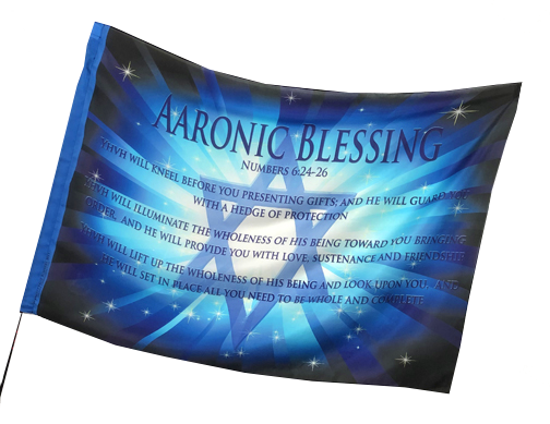 Aaronic Blessing Worship Flag