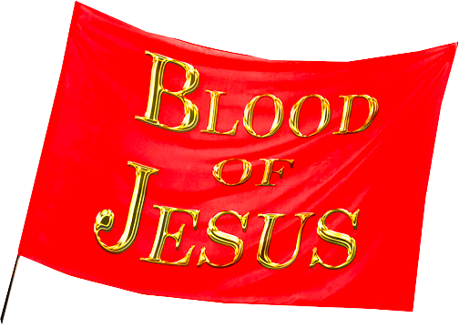 Blood of JESUS Worship Flag