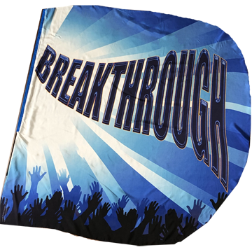 Breakthrough Worship Wing Flag Set of 2