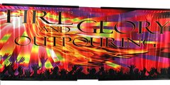 Fire and Glory Horizontal Wall Banner
