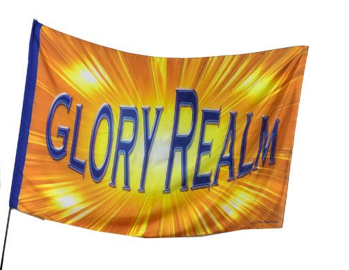 Glory Realm Worship Flag