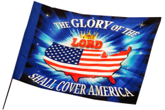 Glory of the Lord Shall Cover America Worship Flag