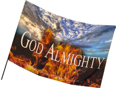 God Almighty -Cloud by Day Fire by Night Worship Flag