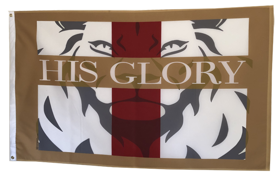 His Glory Logo Outdoor Flag