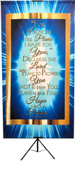 I Know the Plans I Have For You Vertical Wall Banner