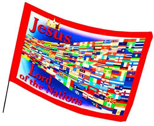 Jesus Lord of the Nations Worship Flag