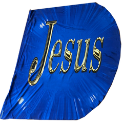 Jesus/King of Glory (royal blue) Worship Wing Flag Set