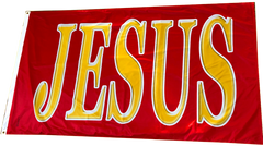 Jesus  Ex Large 2 Sided Outdoor Flag