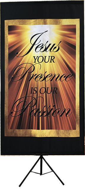 Jesus Your Presence is Our Passion Vertical Banner