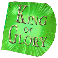 Jesus/King of Glory (green) Worship Wing Flag Set