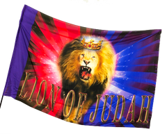 Lion of Judah Red/Purple Worship Flag