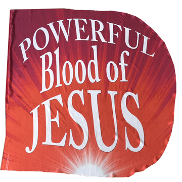 Powerful Blood of Jesus Worship Wing Flag Set