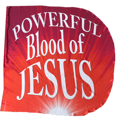 Powerful Blood of Jesus Worship Wing Flag Set