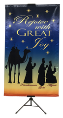CHRISTMAS- Rejoice with Great Joy (Wisemen) Vertical Banner