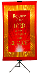 B-Rejoice in the Lord Vertical Banner