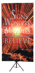 Signs Wonders Miracles Follow Them That Believe Wall Banner