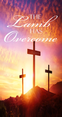 Wall Banner - Jesus is Alive Forever The Lamb has Overcome (SET OF 2) Vertical Banners EASTER Resurrection Day EASTER/RESURRECTION SUNDAY