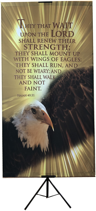 They That Wait Upon the Lord Vertical Banner