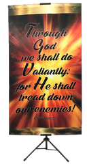 Through God We Shall Do Valiantly Vertical Banner
