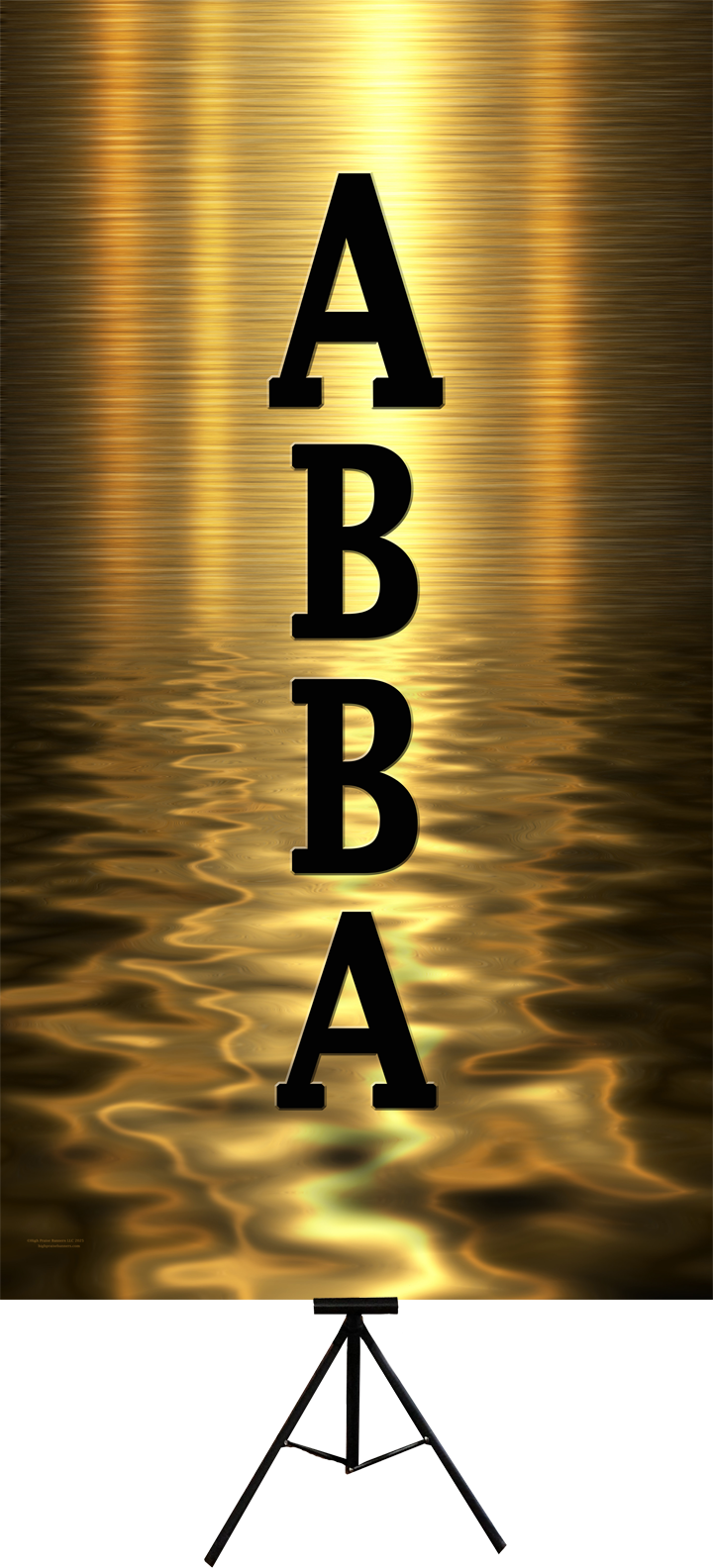 Names of God ABBA Verticle Banner
