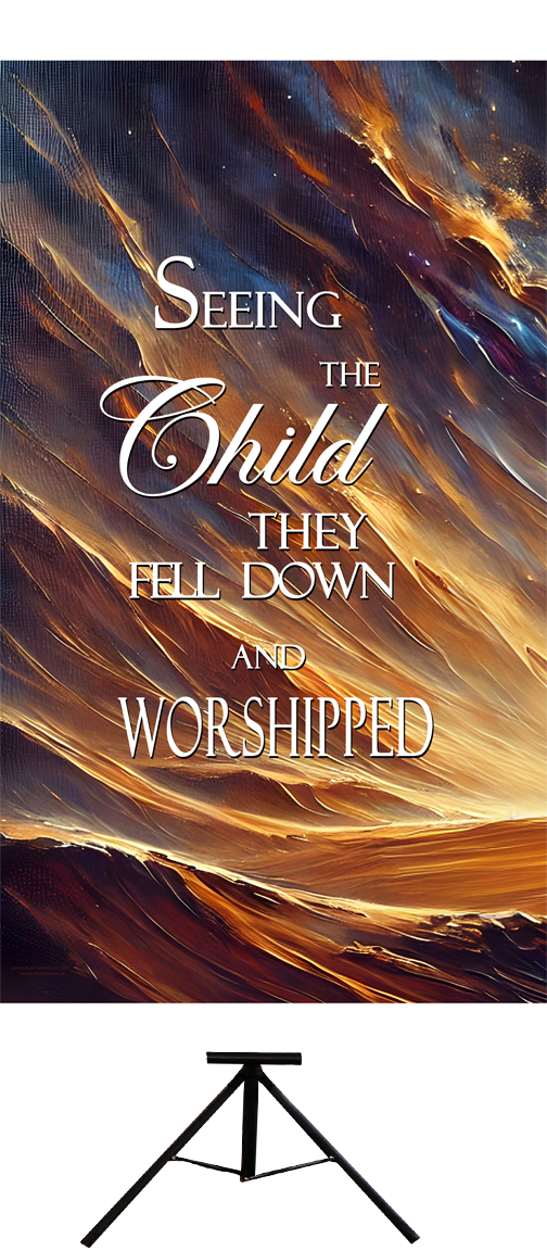 Christmas Bethlehem Star-A Seeing the Child they Feel Down