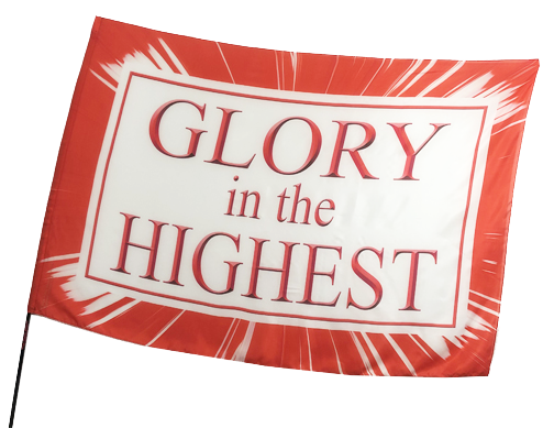 A-Christmas-Glory in the Highest Worship Flag | High Praise Banners