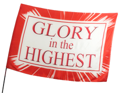 A-Christmas-Glory in the Highest Worship Flag