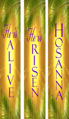 Easter-Wall Banner EASTER Resurrection Day Palms Vertical Banners EASTER/RESURRECTION SUNDAY