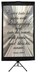 Entering His Gates with Thanksgiving Vertical Banner