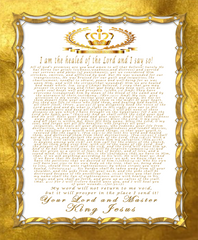 Healing Scripture White Blanket