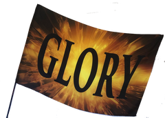 Golden Glory Glory Worship Flag