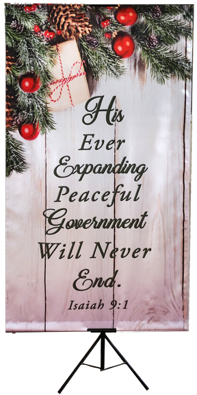 B-Christmas His Ever Expanding Vertical Wall Banner