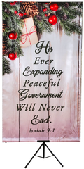 B-Christmas His Ever Expanding Vertical Wall Banner