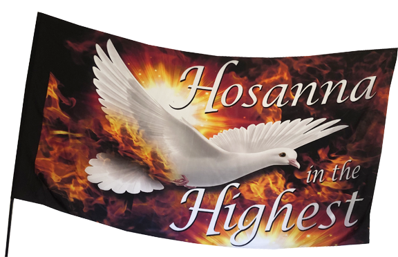 Hosanna in the Highest Worship Flag