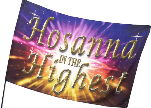 Hosanna in the Highest Font Only | High Praise Banners