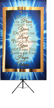 I Know the Plans I Have For You Vertical Wall Banner