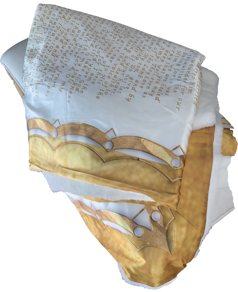 Healing Scripture White Blanket