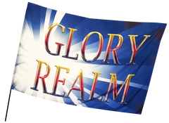 Glory Realm/Blue Worship Flag