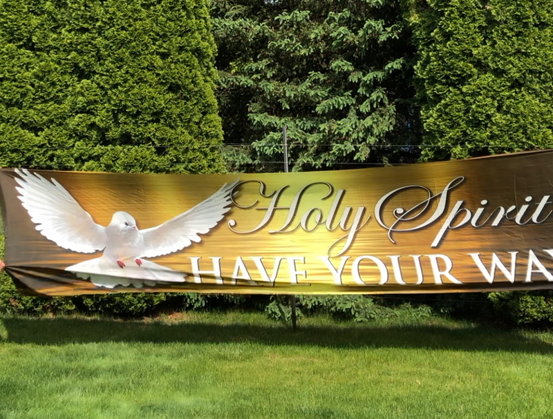 Holy Spirit Have Your Way Worship Flag
