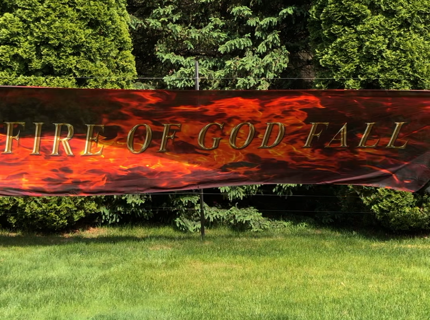 Fire of God Fall Worship Flag | High Praise Banners