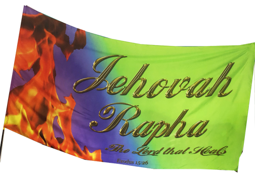 Jehovah Rapha Worship Flag