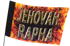 Jehovah Rapha Fire Worship Flag