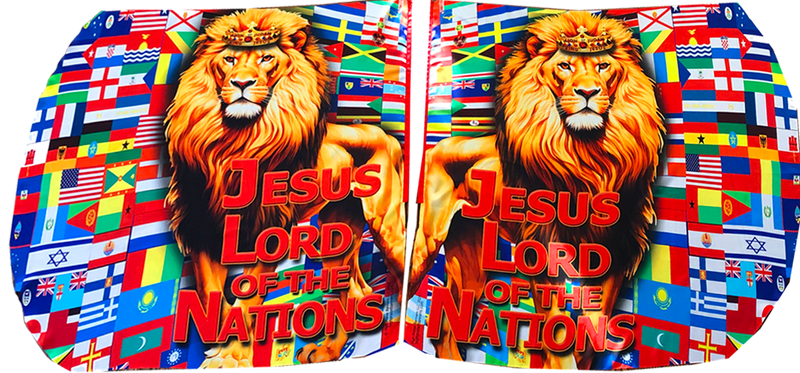 Jesus Lord of the Nations Wing Flag