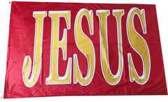 Jesus  Ex Large 2 Sided Outdoor Flag