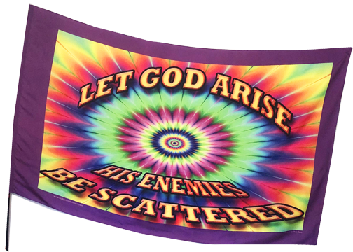 Let God Arise and His Enemies Scatter Worship Flag