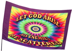 Let God Arise and His Enemies Scatter Worship Flag
