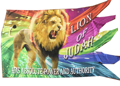 Lion of Judah Has Absolute Power and Authority Worship Flag