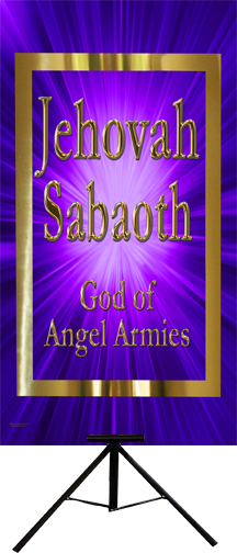 Names of God-Jehovah Sabaoth Vertical Wall Banner | High Praise Banners