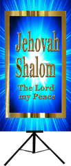 Names of God-Jehovah Shalom Vertical Wall Banner