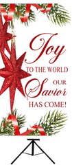 Christmas Red Stars-A  Joy to the World